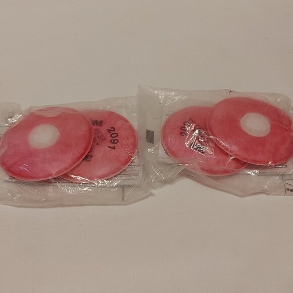 2091 3M Particulate Filters 2000 and 2200 Series P100 PINK 2 PAIRS Sealed - Picture 1 of 4